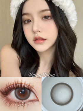 【大直径】LOVEIIKIRA-雾光灰-14.5mm【年抛 0-800度 无525/575】着色13.7mm