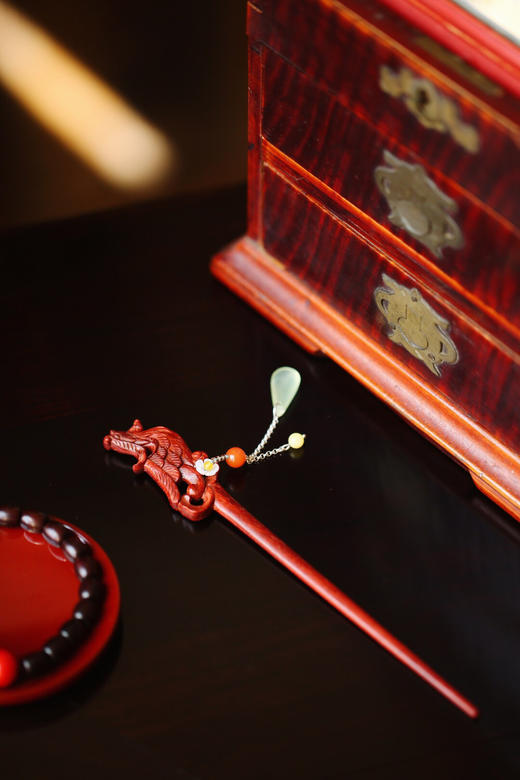 【青山特惠】小叶紫檀【凤】发簪 s20 商品图1