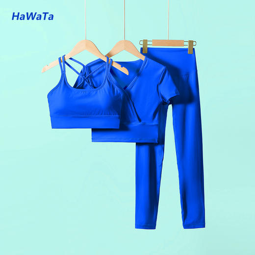 《5送2 10送5》哈瓦塔无尺码九分裤一码通短袖带胸垫 商品图12