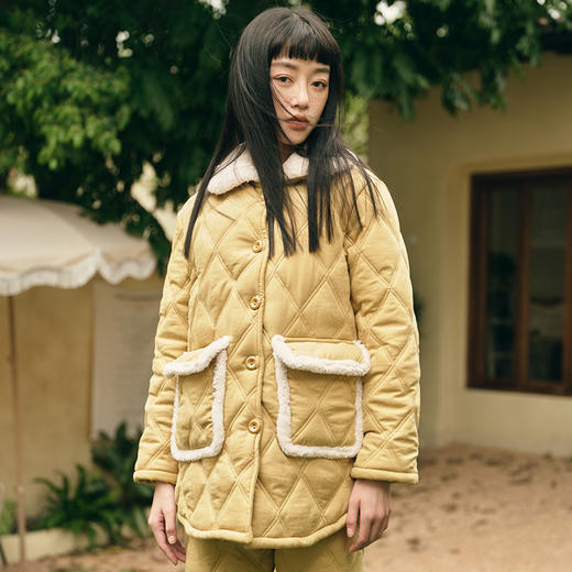 都市丽人睡衣三层夹棉梭织夹棉家居服LH21K5 商品图2