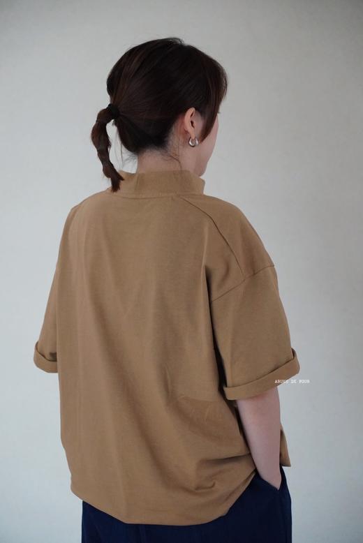 HARVESTY 卡其白黑T恤 商品图1