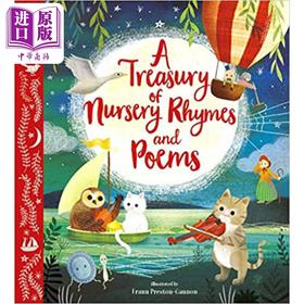 【中商原版】Frann Preston Gannon A Treasury of Nursery Rhymes and Poems 童谣宝典 英文原版儿童绘本 童话寓言小初文学