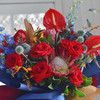 《繁华似锦》红色帝王红掌花束 商品缩略图7
