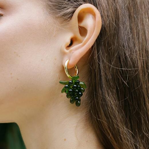 订购6周到｜Annele-Grape-葡萄 果冻 耳环［芬兰设计师］ 商品图0