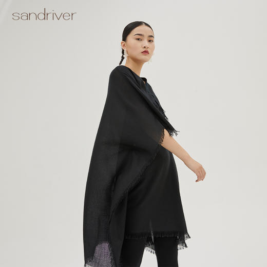 V领羊绒斗篷上衣 SJS94W051W 商品图4