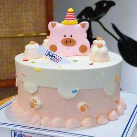 粉嫩小猪蛋糕