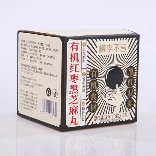 有机红枣黑芝麻丸108g（12袋）【产地直发】@臻如意 商品图1