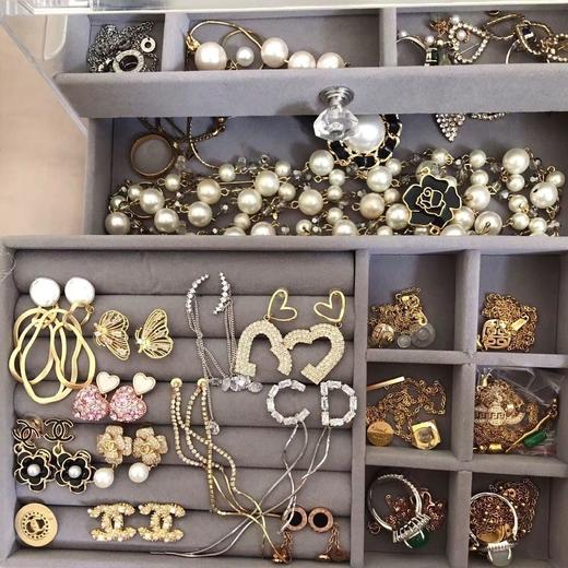 亚克力三层抽屉式口红护肤品首饰盒耳环耳钉项链饰品收纳盒首饰箱 商品图7