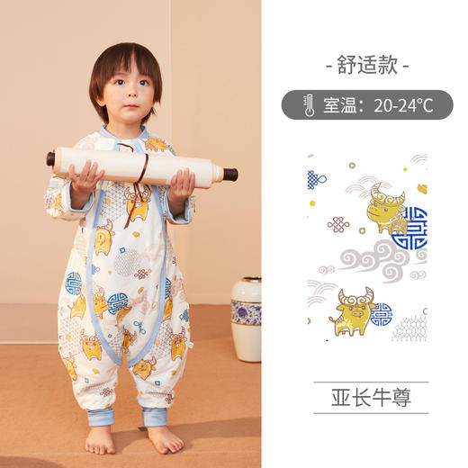 【宝宝安睡的小秘密】ibaby恒温睡袋儿童分腿睡衣秋冬新款加厚婴幼儿防踢被 商品图9