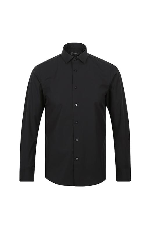 callisto黑色棉混纺衬衫 SQSTL110C 商品图0