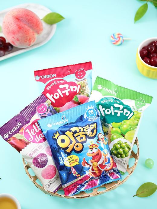 韩国进口好丽友葡萄桃子味软糖水果味QQ糖儿童休闲糖果零食 商品图2