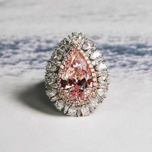 天然粉钻戒指8.01克拉 商品图0