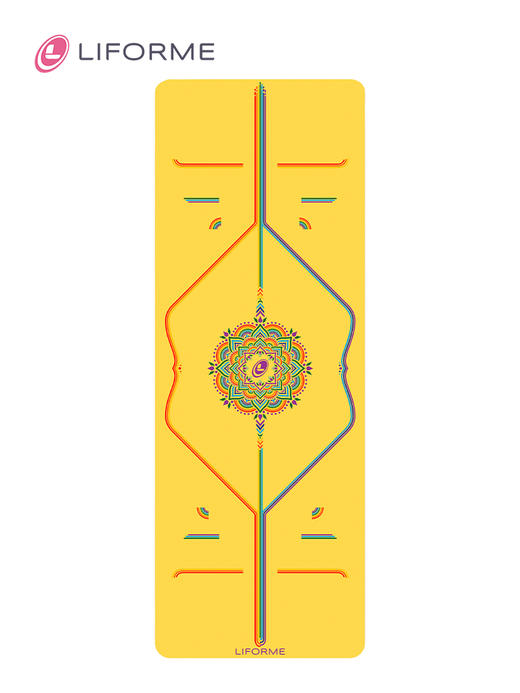 瑜伽垫女天然橡胶防滑土豪垫家用加宽加长加厚彩虹希望垫 商品图4