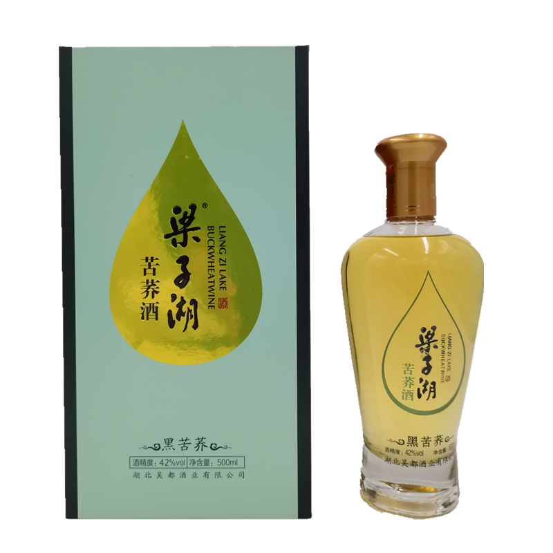 梁子湖苦荞酒黑荞酒 42度 500ml 单瓶装