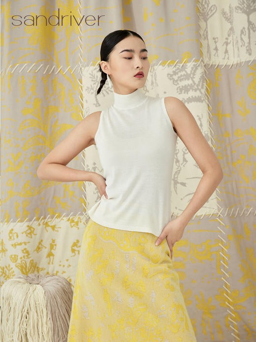 半高领无袖女套衫 SJS94W090K 商品图1