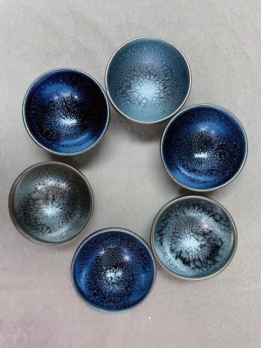 建盏茶具茶杯纯手工主人杯百花敛口盏75ml 商品图1