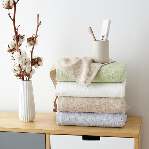 纯棉浴巾单条多条装 家用吸水不易掉毛 多款可选 无印良品 商品图3