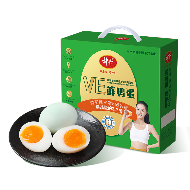 【神丹重点推荐】VE鲜鸭蛋礼盒12枚装