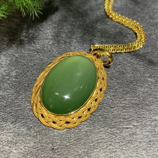 【御珠宫坊】金镶碧玉吊坠 商品图5