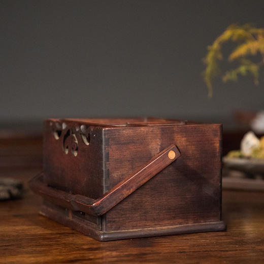 清 红木提梁文房盒 商品图3