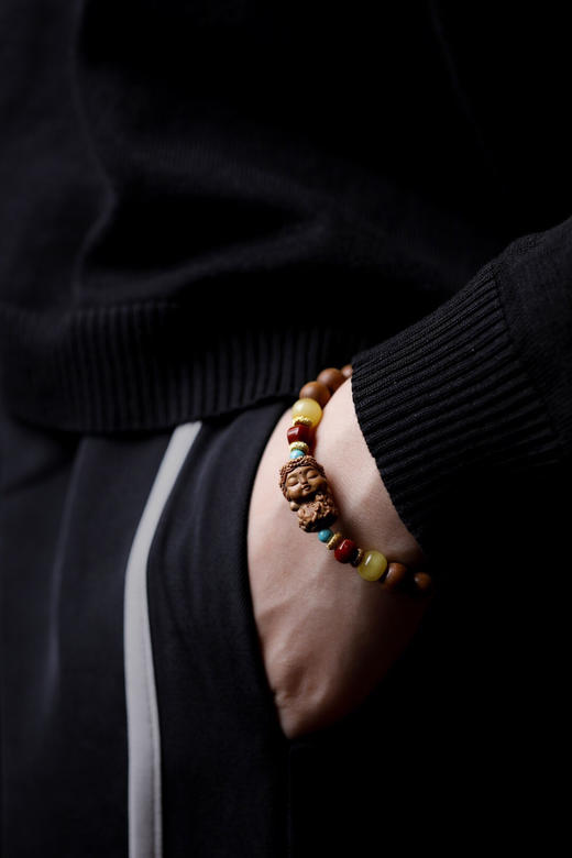 【青山特惠】0.8*12颗原创老山檀“渡福”手串 y50 商品图5