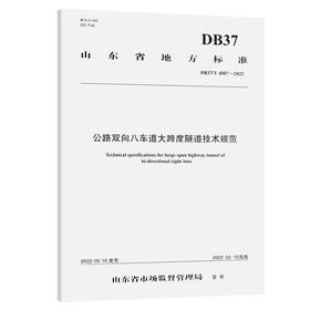公路双向八车道大跨度隧道技术规范（DB37/T 4507—2022）