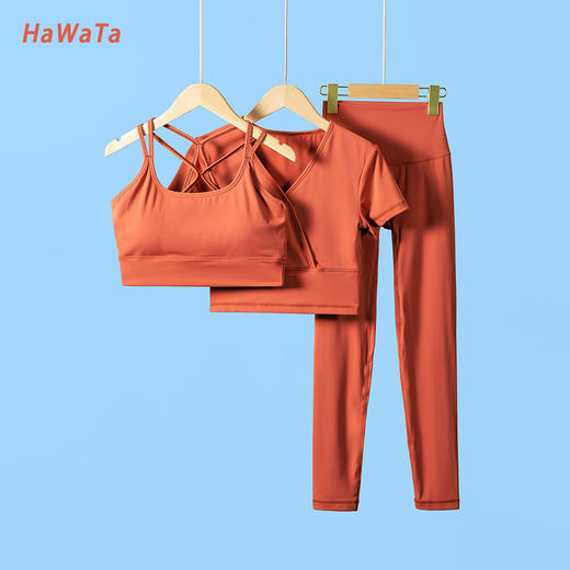 《5送2 10送5》哈瓦塔无尺码九分裤一码通短袖带胸垫 商品图8