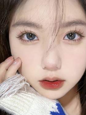 Puffgirl日抛美瞳 蓝胖子 14.5mm