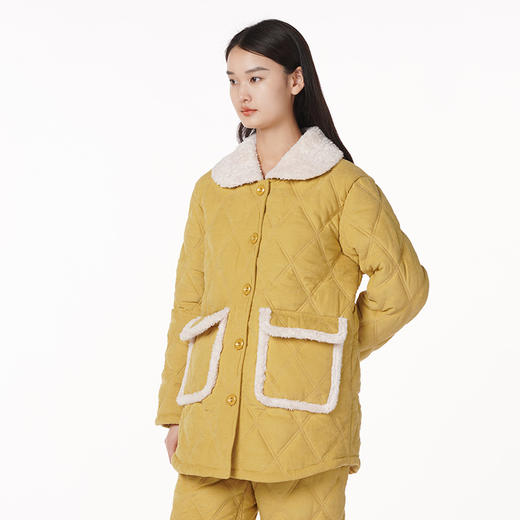 都市丽人睡衣三层夹棉梭织夹棉家居服LH21K5 商品图5
