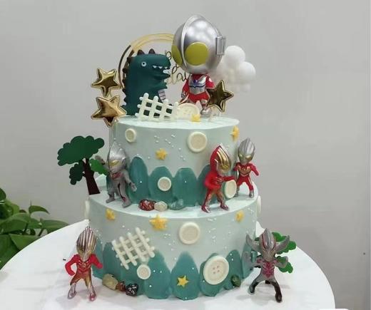 【奥特曼＆恐龙】鲜果奶油蛋糕 商品图0