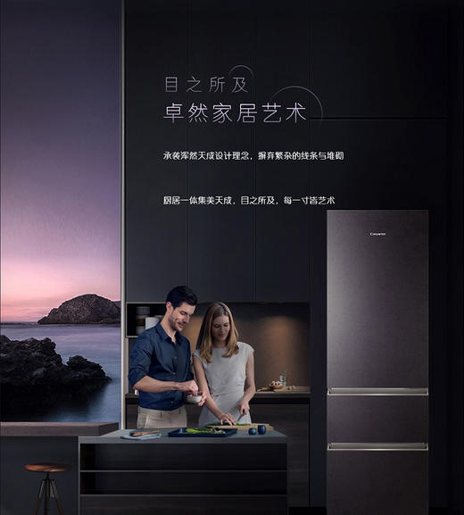 卡萨帝冰箱BCD-400WLCI38FVAU1风冷全自由嵌入式三门 商品图1