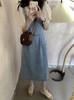 （清仓现货）【社群供T】法式设计感小众收腰牛仔背带裙套装 商品缩略图3