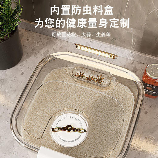 家用新款食品级计时保鲜大容量密封米桶厨房防虫防潮面粉桶 商品图5