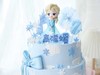 女孩款 冰雪奇缘艾莎 蓝色系 翻糖蝴蝶结 周岁 双层蛋糕 商品缩略图3