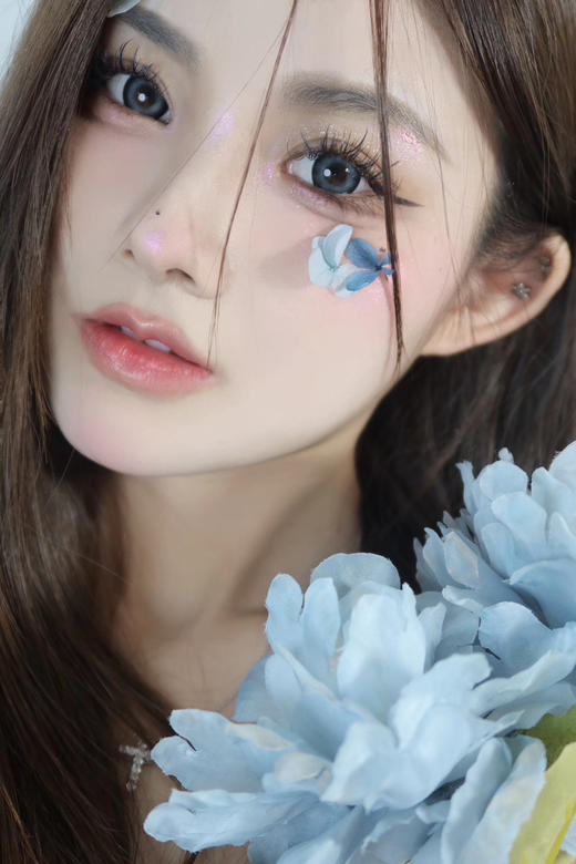 【大直径】LOVEIIKIRA-银山蓝-14.5mm【年抛 0-800度 无525/575】着色13.9mm 商品图2