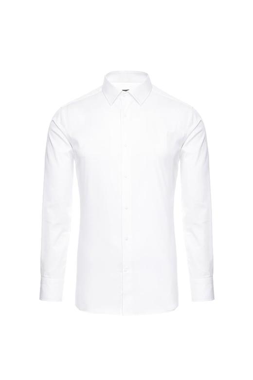 callisto白色棉混纺衬衫 FMSTLT15WH 商品图2