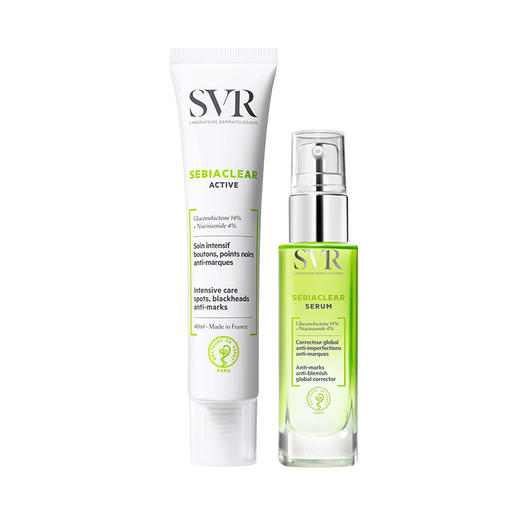 【新品】SVR舒唯雅控油祛痘套装 百痘霜40ml+抗痘清痘精华30ml 商品图2