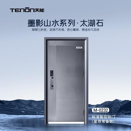 M-0232 智控锌门 亚太天能家用猫眼监控入户定制指纹全自动子母门防盗门联网智能门 商品图0