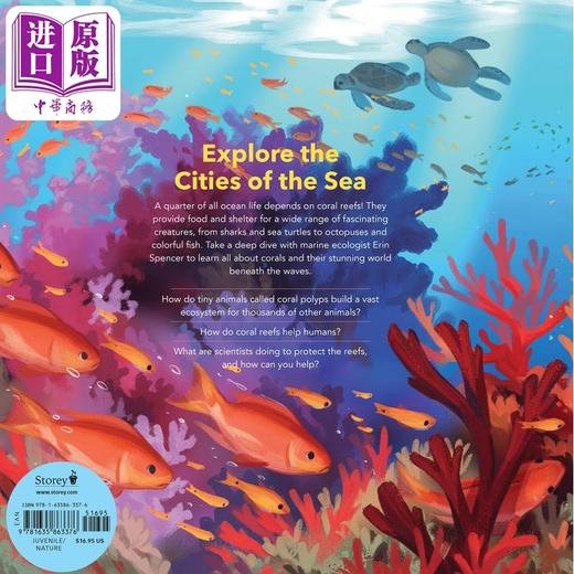 【中商原版】The World of Coral Reefs 珊瑚世界 英文原版儿童精品绘本 科学与自然主题 6到9岁 商品图1