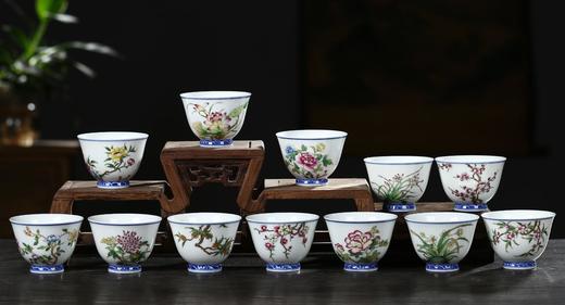 珐琅彩【十二花神杯】 商品图0