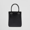 PRADA 普拉达 女士小号拉绒皮革珐琅金属三角形徽标手提包 黑色 1BA331 ZO6 F0002 OOO 商品缩略图1