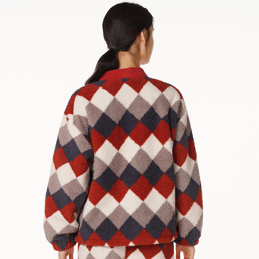 都市丽人舒适外出女士睡衣高端臻品米粒绒家居服新年本命年红品LH21L4 商品图4