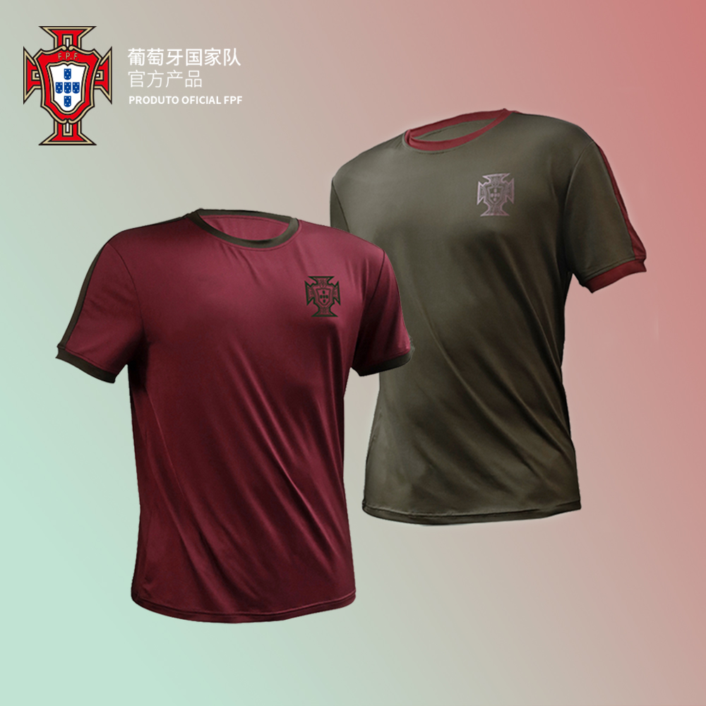 葡萄牙国家队官方商品丨运动休闲速干短袖T恤潮透气吸湿排汗C罗