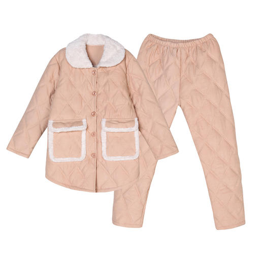 都市丽人睡衣三层夹棉梭织夹棉家居服LH21K5 商品图8