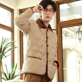 都市丽人都市锋尚生活家居男士睡衣梭织夹棉家居服FH21J9