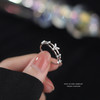 【喃语】S925银双层闪钻蝴蝶冷淡风开口戒指【YXS-K1184】 商品缩略图3