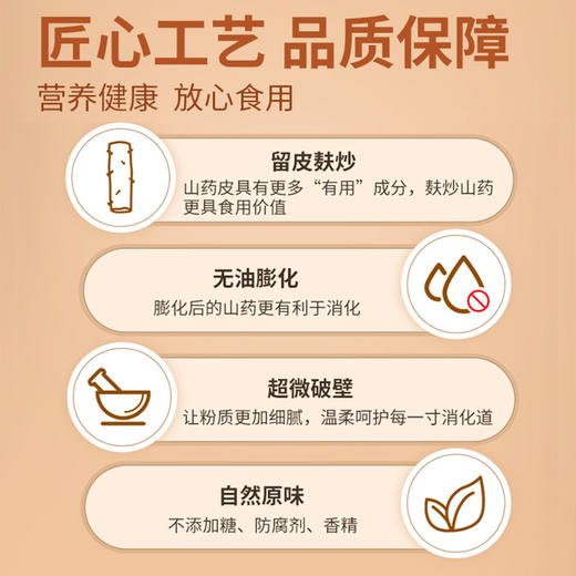 可益康铁棍山药粉 优选垆土山药 留皮麸炒 香醇细腻 20g*14包/盒 商品图1