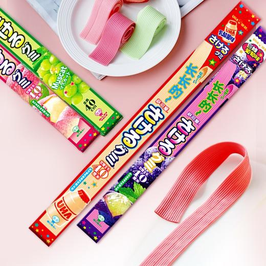 日本进口  萨可爱长款软糖32.9g葡萄味桃子味乳酸菌味零食 商品图0