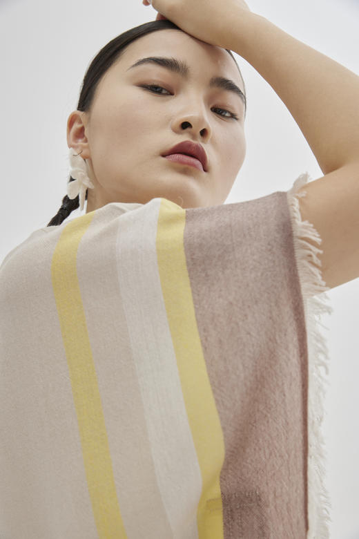 圆领撞色斗篷上衣  SJS94W073W 商品图5