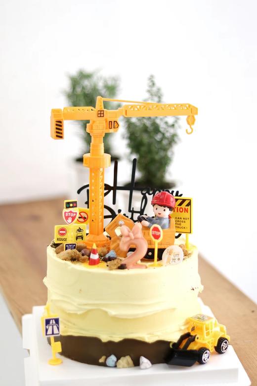 【生日蛋糕】塔吊工程车挖机款 商品图0